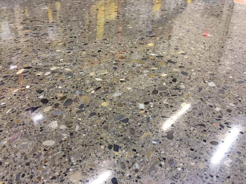 calgary polished concrete - completed retail project