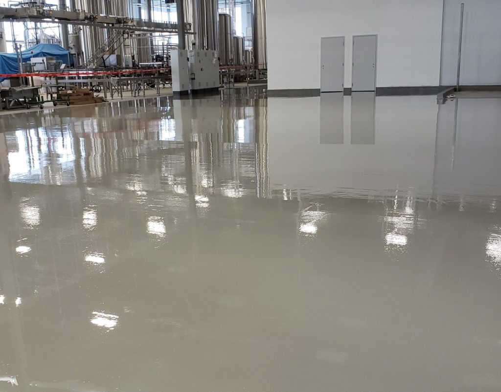 calgary epoxy floor coatings - completed commercial project